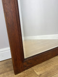 Mirror Antique French Style Wall Mirror Oak Carved Decorative Frame LOT 61955