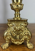 Candelabras Vintage French Style Pair Ornate Brass 52 cm Candlesticks LOT 46592