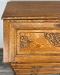 Secretaire Writing Desk Oak Rare Vintage French Louis Bureaux Cabinet LOT 45083