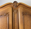 Wardrobe Vintage French Louis XVI Style Four Door Carved Armoire LOT 49332