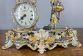 Lancini Imperial Ormolu Gilt Brass Mantle Clock with Candelabras  LOT 46415
