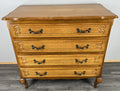 Chest of Drawers Vintage French Louis Oak Carved 4 Drawers Cabinet LOT 44540
