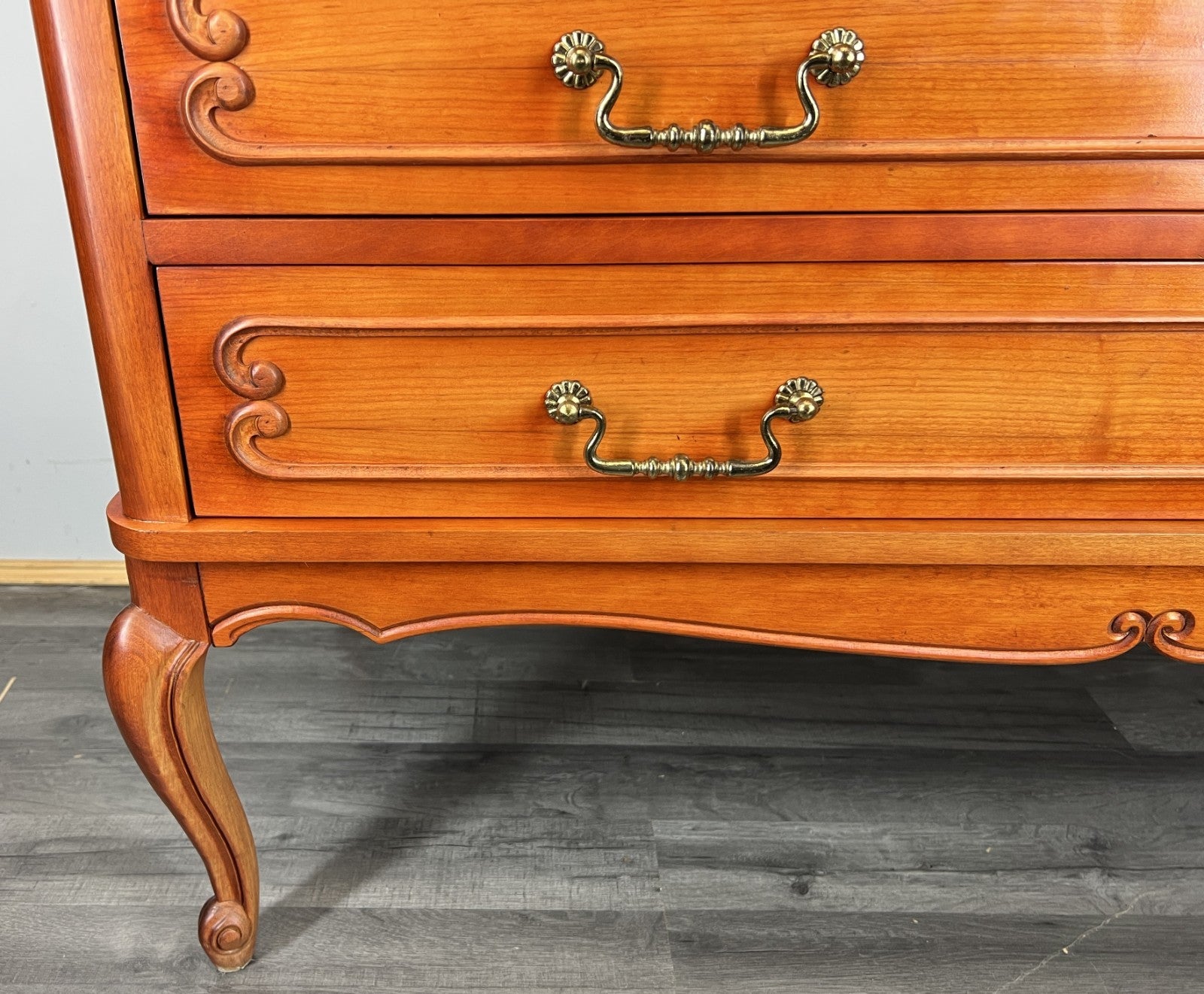 Chest of Drawers Vintage French Louis XVI Style Carved Cabinet LOT 43224