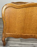 Bed Vintage French Louis XVI Double Bed Frame Oak Carved Headboard LOT 45903