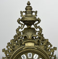 Clock Vintage French Style Quartz Ornate Roman Numeral Mantel Clock LOT 6443
