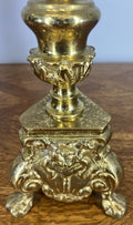Candelabras Vintage French Style Pair Ornate Brass 52 cm Candlesticks LOT 46596