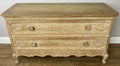 Chest of Drawers Vintage French Louis Oak 2 Drawers Carved Cabinet LOT 64060