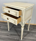 Pair of Bedside Tables Vintage Shabby Chic Louis Nightstands Cabinets LOT 43408