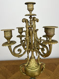 Pair of Candelabras Vintage French Style 5 Arm Ornate Candle Holders LOT 60709