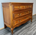 Chest of Drawers Vintage French Louis XVI Style Oak 3 Drawers Cabinet LOT 37701