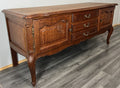 Cabinet Vintage French Louis Oak Carved Doors & Drawers Sideboard LOT 44005