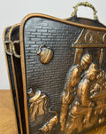 Newspaper Rack Vintage French Style Ornate Fireside Magazine Holder LOT 60483