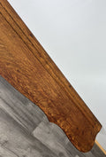 French Vintage Coat Rack Oak 7 Hooks Ornate Wall Shelf Carved Coat LOT 3885
