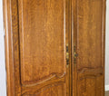 Wardrobe Vintage French Louis XVI Style Oak Two Door Carved Armoire LOT 6493