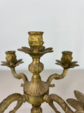 Antique French Brass Candelabra – Ornate 5-Arm Candle Holder (Lot 3604)