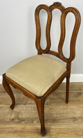 Dining Chairs Vintage French Louis Style Oak Set of 6 Upholstered Seats LOT 634412