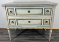 Cabinet Vintage French Marble Top Carved with Drawers Sideboard LOT 43512