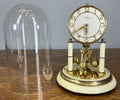 Clock Kern Vintage Style Glass Dome Brass Anniversary Clock LOT 46741