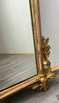 Vintage French Style Carved Wall Mirror Ornate Gilt Wooden Wall Frame LOT 47768