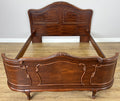 Bed Vintage French Louis XVI King Size Bed Frame Carved Headboard LOT 64030