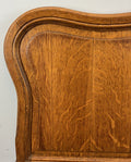 Footboard Vintage French Style Oak Double Bed Carved Footboard LOT 47323