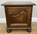 Pair of Bedside Tables Vintage French Style Nightstands Carved Cabinets LOT 49654