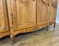 Wardrobe Vintage French Louis XVI Style Oak Four Door Carved Armoire LOT 63986