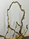 Newspaper Rack Vintage French Style Brass Magazine Stand LOT 46333