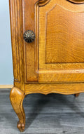 Pair of Bedside Tables Vintage French Oak Cabinets Carved Nightstands LOT 37265