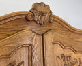 Wardrobe Vintage French Louis XVI Style Oak Four Door Carved Armoire LOT 63864