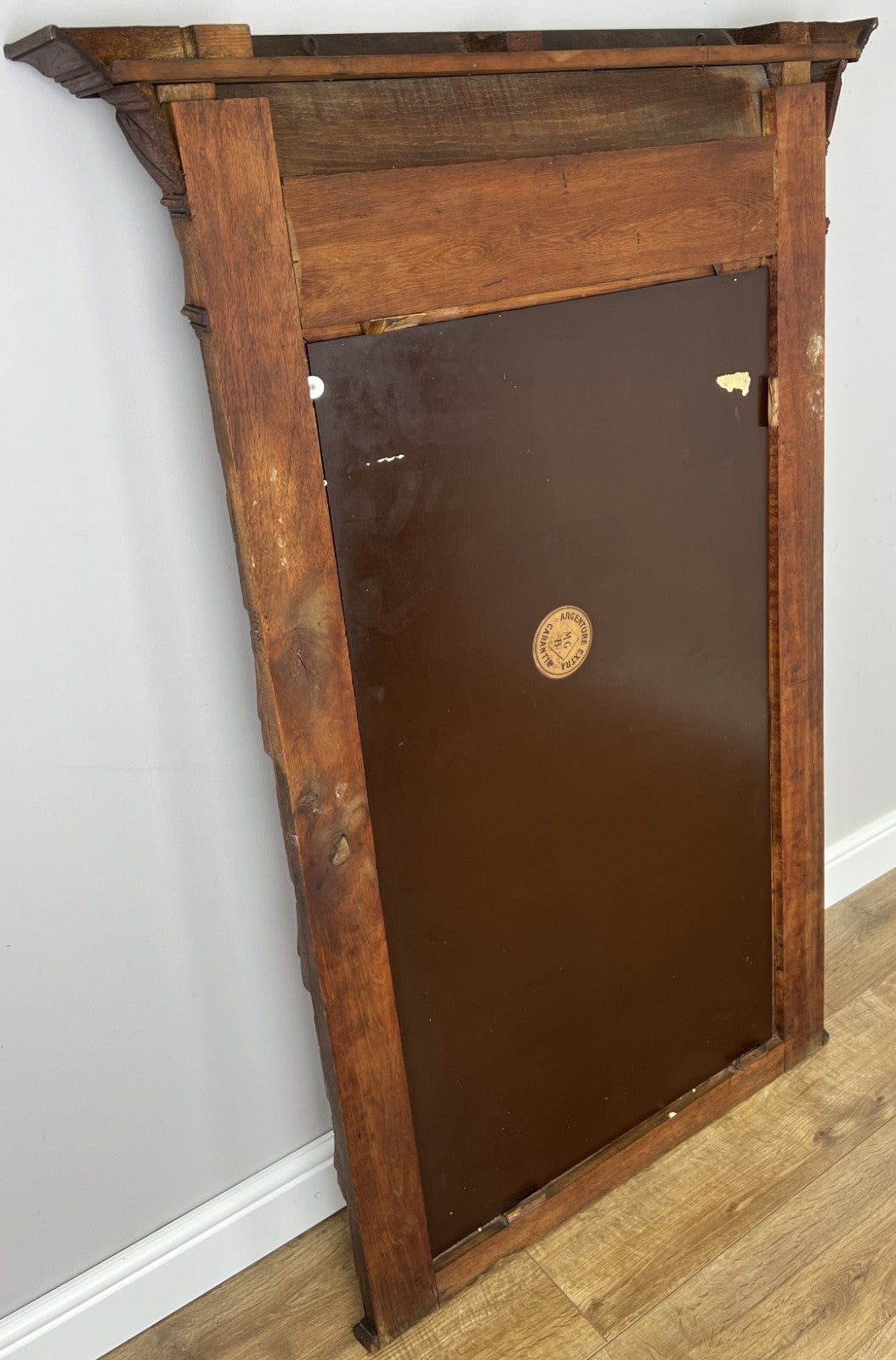 Mirror Antique French Oak Wall Mirror Home Decor Carved Wall Frame LOT 637113