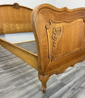 Bed Vintage French Louis Double Bed Frame Headboard with Bedside Tables LOT 47347