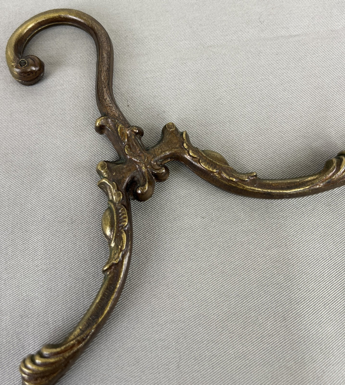 Clothes Hangers Vintage Style Brass Set of Two Ornate Hangers LOT 6432