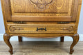 Cabinet Vintage French Louis XIV Oak Sideboard with Carved Cupboard LOT 62476