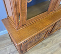 Bookcase Vintage French Louis XIV Style Oak Display Cabinet Sideboard LOT 48905
