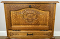 Cabinet Vintage French Louis XIV Oak Sideboard with Carved Cupboard LOT 62474