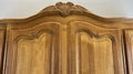 Wardrobe Vintage French Louis XVI Oak 4 Door  Armoire with Shelves LOT 41601