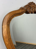 Vintage French Style Carved Oak Wall Mirror Ornate Wall Frame LOT 45363