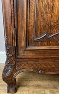 Bookcase Antique French Louis XVI Oak Display Cabinet Carved Sideboard LOT 61496