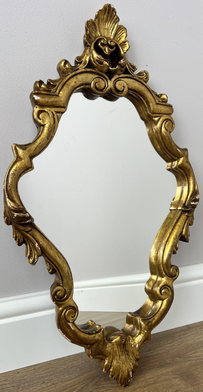 Mirror Vintage French Style Carved Wall Mirror Decorative Ornate Frame LOT 63290