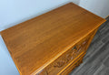 Cabinet Vintage French Louis XIV Style Writing Bureau Carved Sideboard LOT 352610