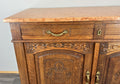 Cabinet Antique French Marble Top Oak Carved with Drawers Sideboard LOT 4070