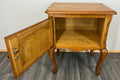 Pair of Bedside Tables Vintage French Oak Nightstands Carved Cabinets LOT 346510