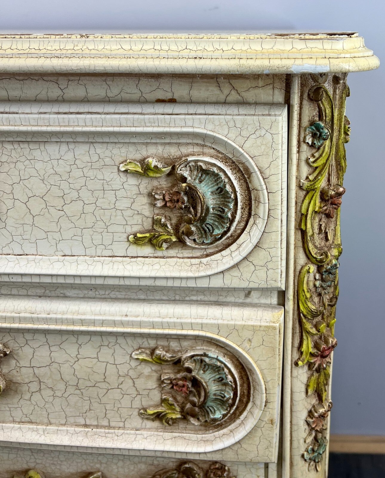 Chest of Drawers Vintage Shabby Chic French Louis 2 Drawers Sideboard LOT 24903