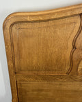 Bed Vintage French Louis XVI King Size Bed Frame Oak Carved Headboard LOT 47019