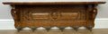 Coat Rack Vintage French Oak Wall Mounted 6 Hooks Carved Rack Hanger LOT 63042