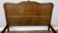 Bed Vintage French Louis XVI Double Bed Frame Oak Carved Headboard LOT 64084
