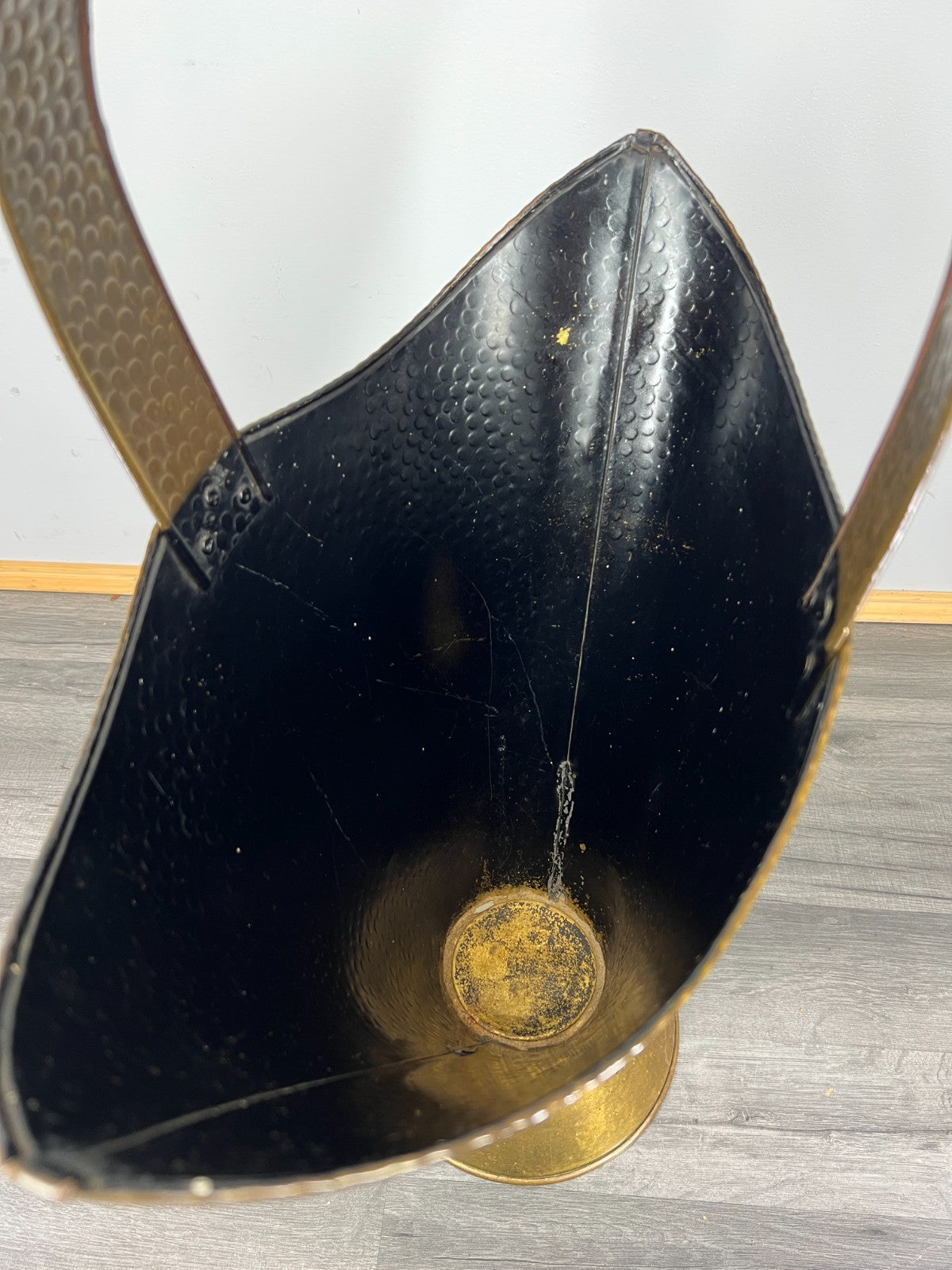 Umbrella Stand Vintage French Style Copper Brass Hammered Holder LOT 47477
