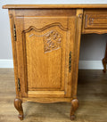 Cabinet Vintage French Louis XIV Style Carved Oak 8 Drawers Sideboard LOT 6460