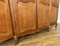 Wardrobe Vintage French Louis XVI Style Oak Four Door Carved Armoire LOT 61108